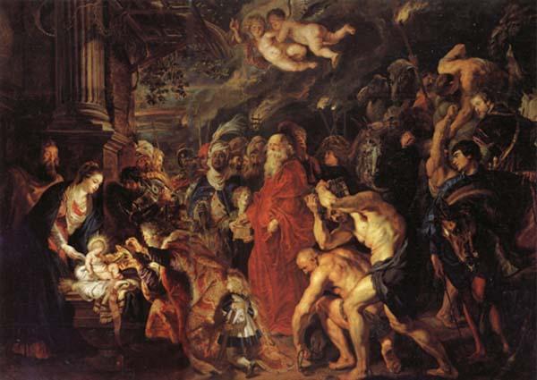 Peter Paul Rubens The Adoration of the Magi 1608 and 1628-1629 France oil painting art
